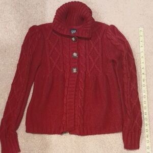 Gorgeous dark red/burgundy girls GAP swing sweater, size 12 (XL)